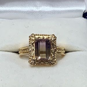 14K Gold Ring, Necklace & Earring Set